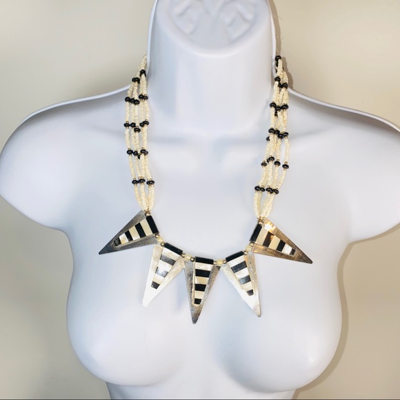 Vintage Statement Beaded Necklace - Picture 1 of 6